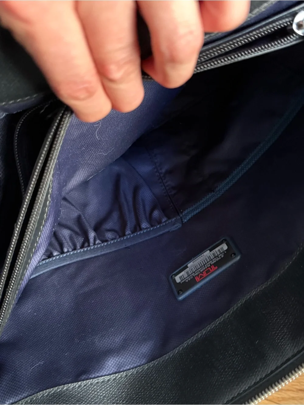 TUMI Sinclair Nina Commuter Briefcase Black Leather